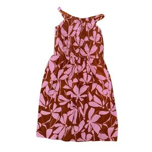 Pink and Brown Floral Dress